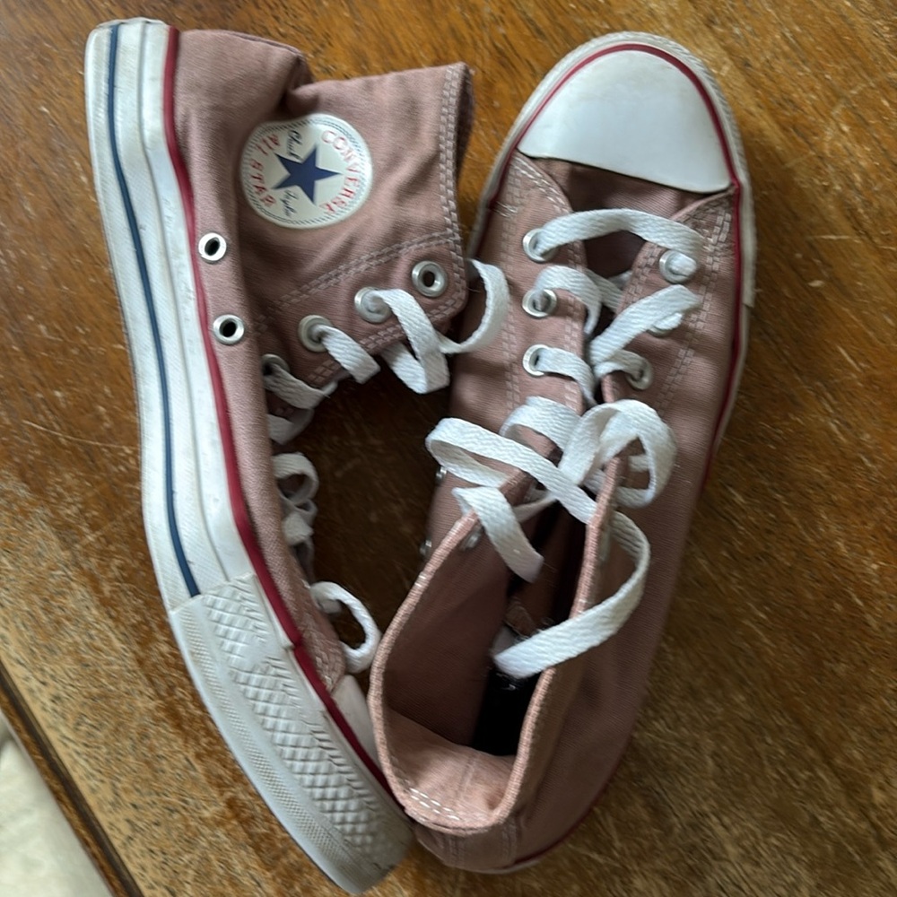 Converse Pink High Top Sneakers